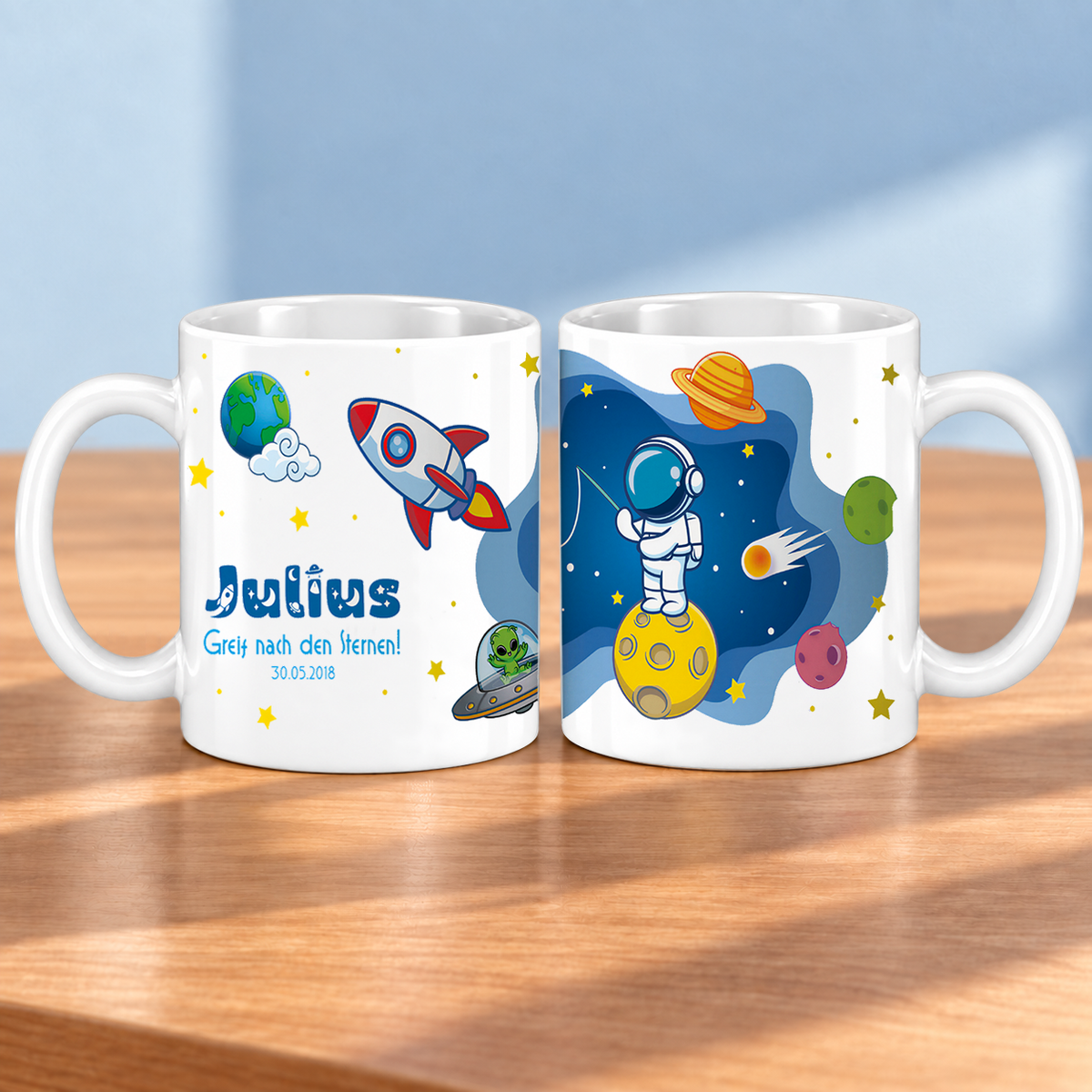 Keramik Tasse mit Namen | Schulstarter 2