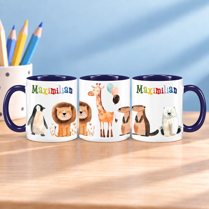 Keramik Tasse mit Namen | Tierparty