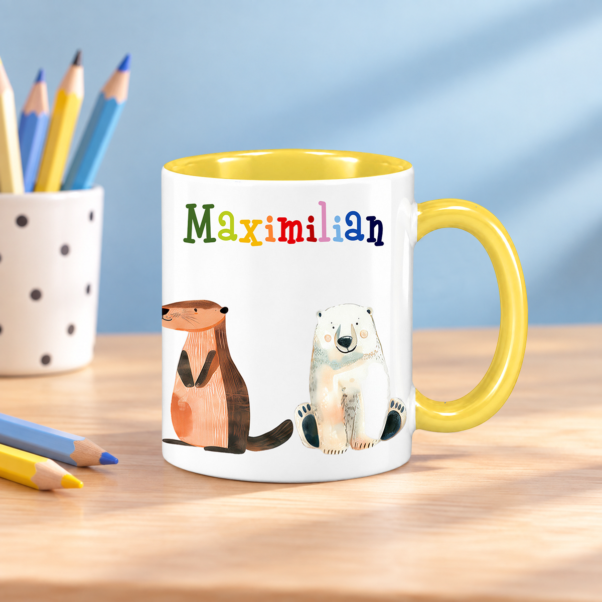 Keramik Tasse mit Namen | Tierparty