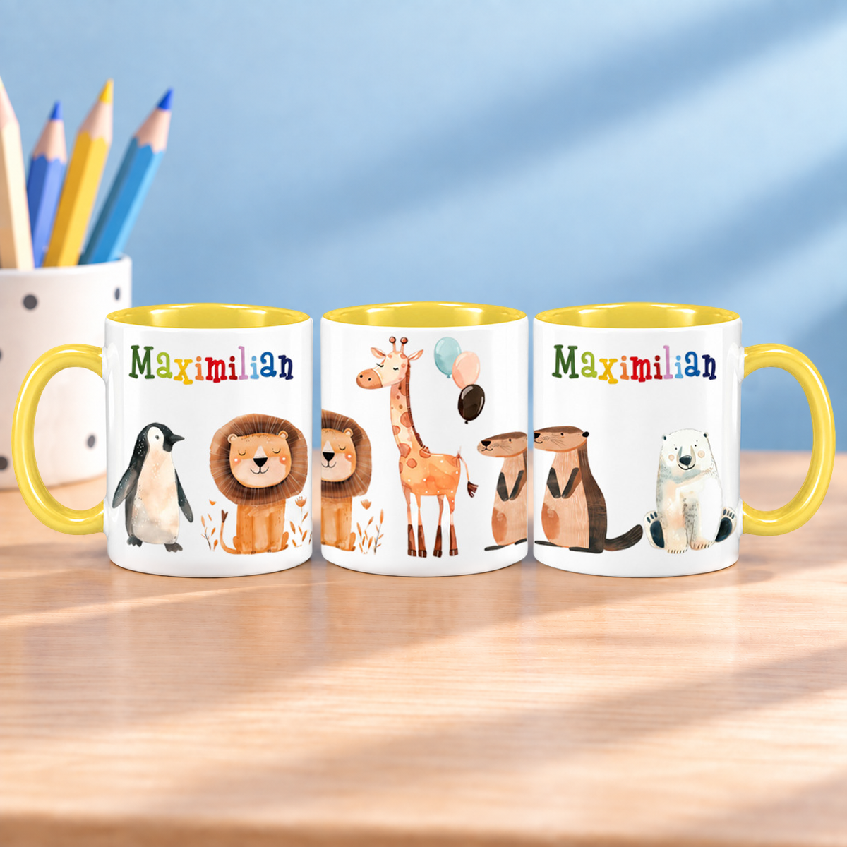 Keramik Tasse mit Namen | Tierparty