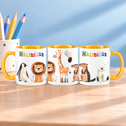 Keramik Tasse mit Namen | Tierparty