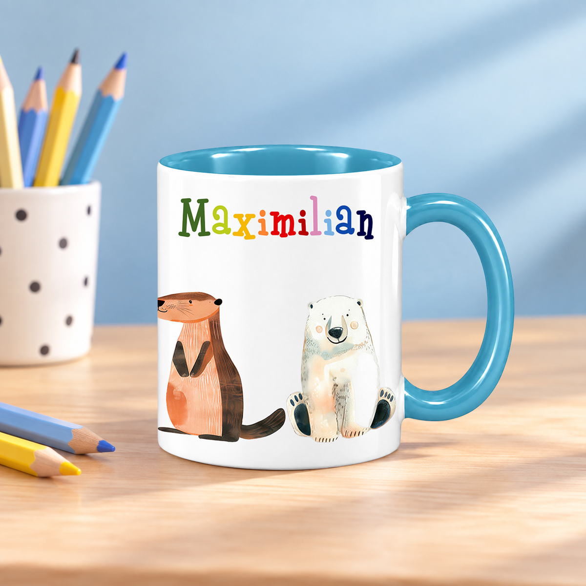 Keramik Tasse mit Namen | Tierparty