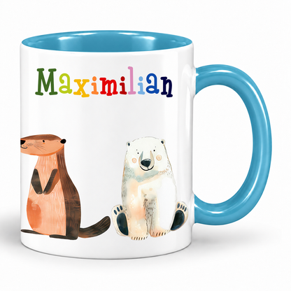 Keramik Tasse mit Namen | Tierparty