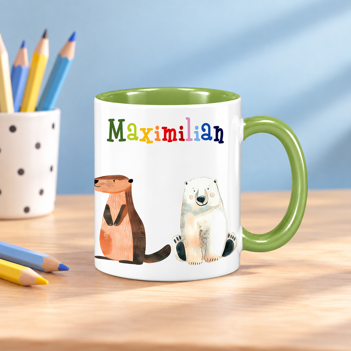Keramik Tasse mit Namen | Tierparty