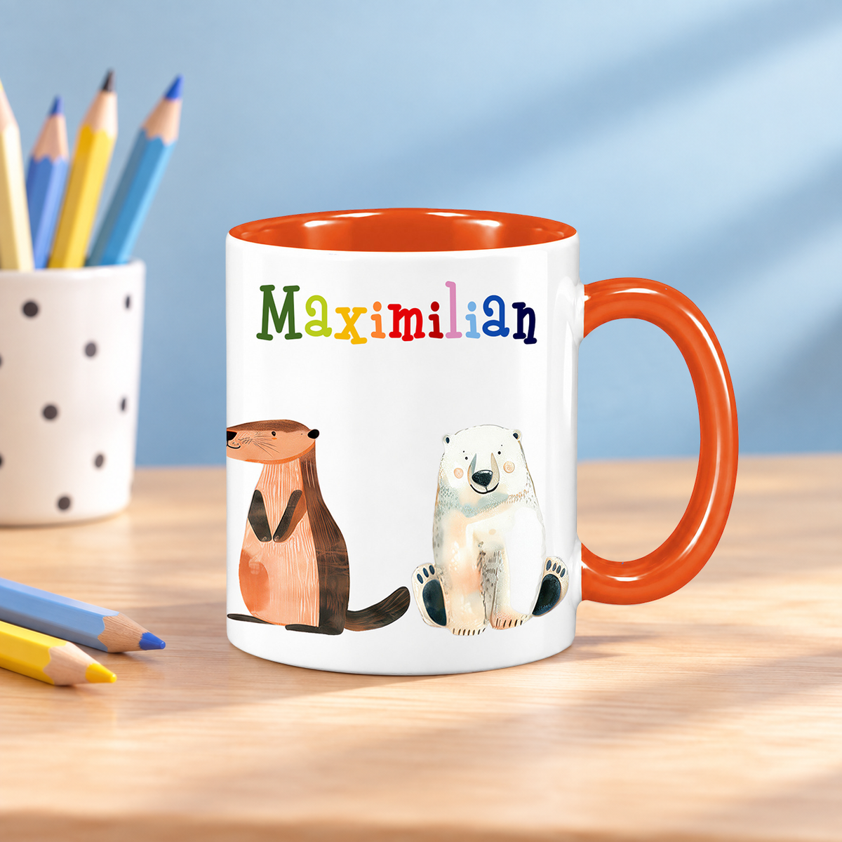 Keramik Tasse mit Namen | Tierparty