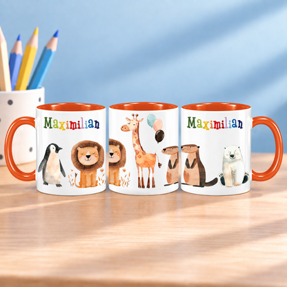 Keramik Tasse mit Namen | Tierparty
