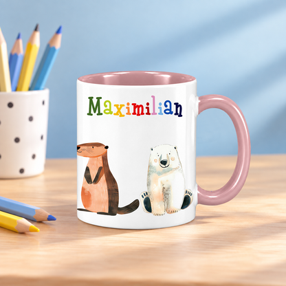 Keramik Tasse mit Namen | Tierparty