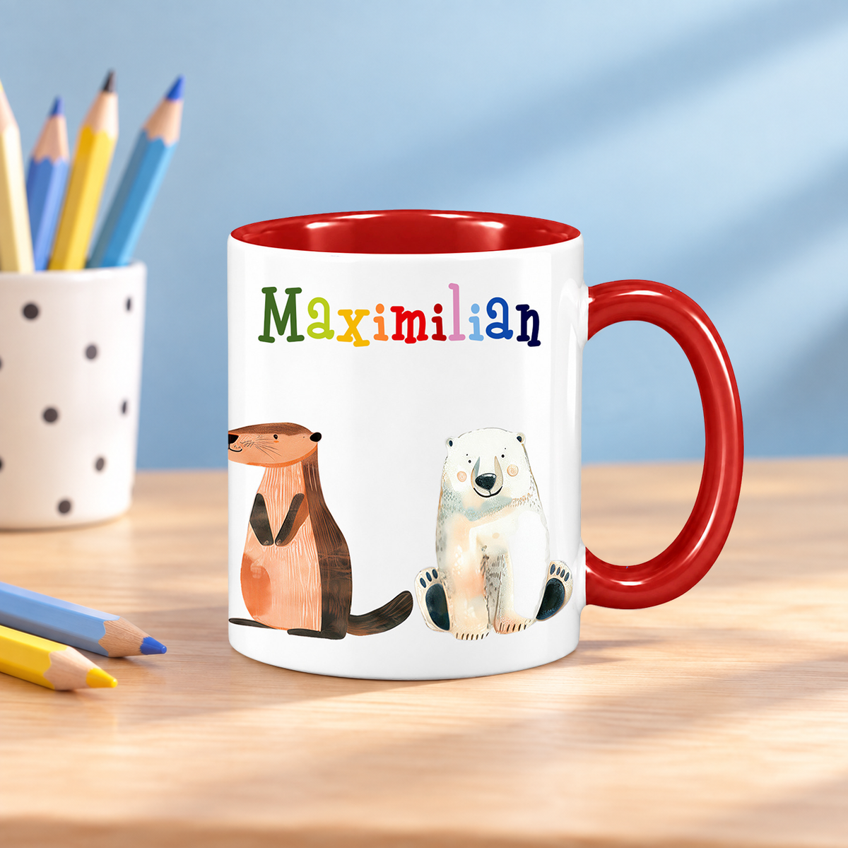 Keramik Tasse mit Namen | Tierparty