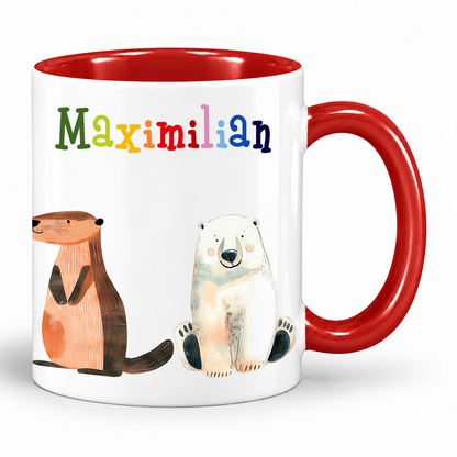Keramik Tasse mit Namen | Tierparty