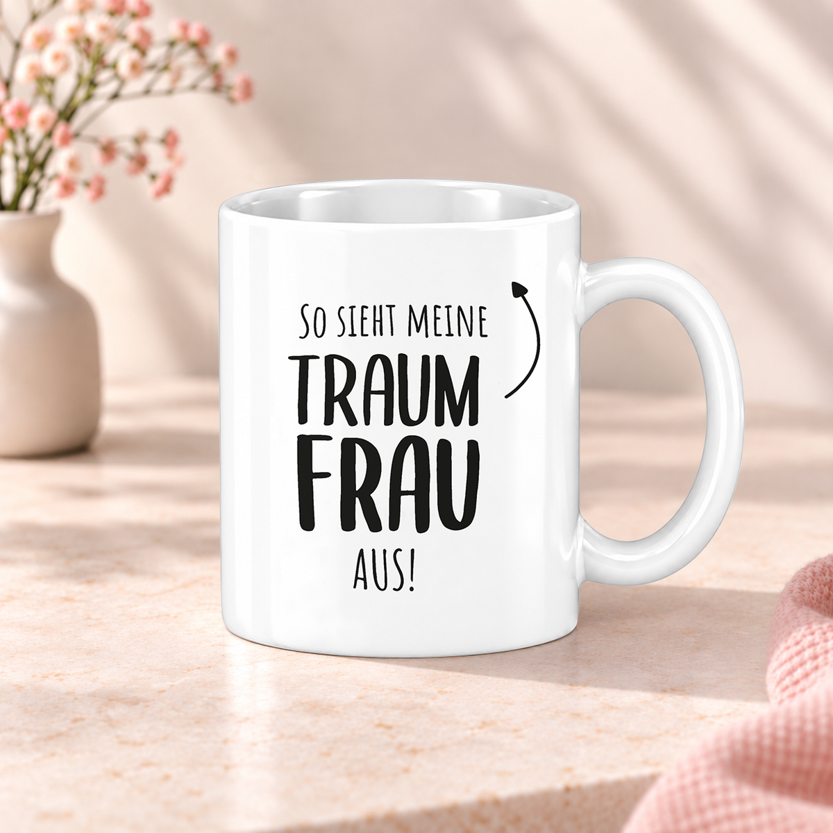 Keramik Tasse mit Namen | So sieht meine Traum Frau aus