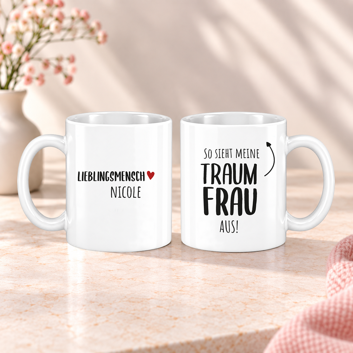 Keramik Tasse mit Namen | So sieht meine Traum Frau aus