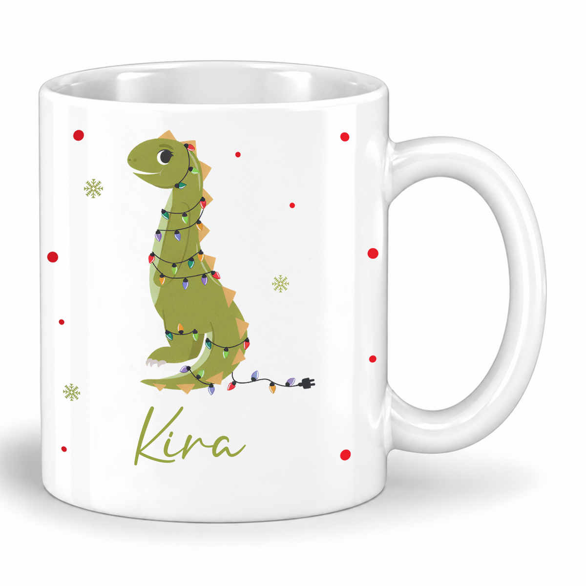 Keramik Tasse mit ame | Weihnachts- Dino