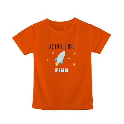 T-Shirt Kinder | Bio-Baumwolle | Schulkind | Rakete