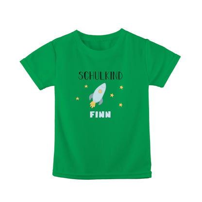 T-Shirt Kinder | Bio-Baumwolle | Schulkind | Rakete