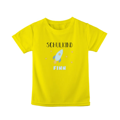 T-Shirt Kinder | Bio-Baumwolle | Schulkind | Rakete