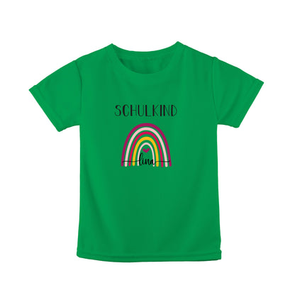 T-Shirt Kinder | Bio-Baumwolle | Schulkind | Regenbogen bunt