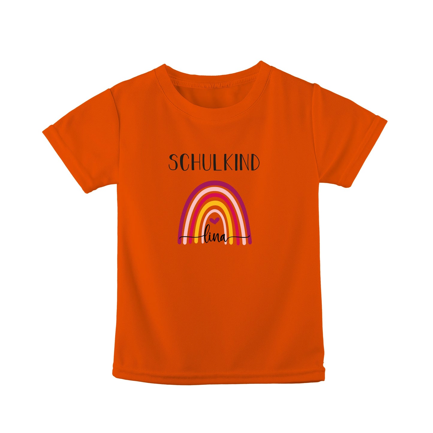 T-Shirt Kinder | Bio-Baumwolle | Schulkind | Regenbogen bunt