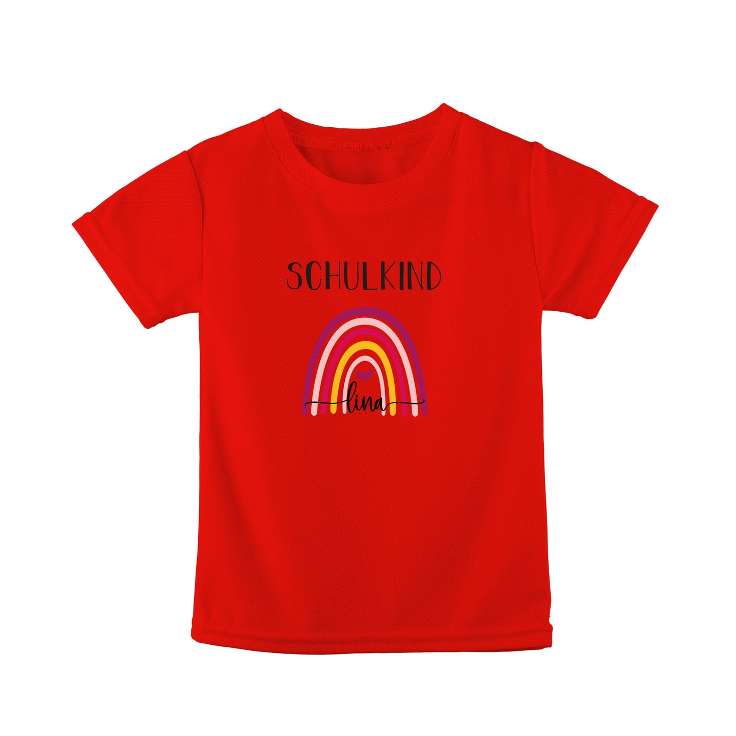 T-Shirt Kinder | Bio-Baumwolle | Schulkind | Regenbogen bunt