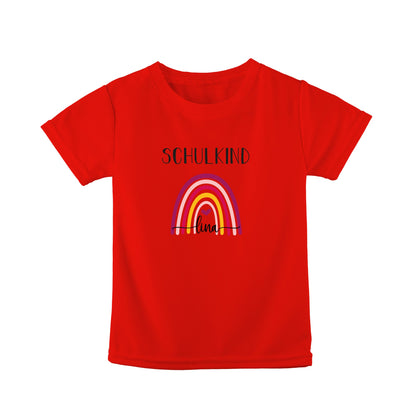 T-Shirt Kinder | Bio-Baumwolle | Schulkind | Regenbogen bunt