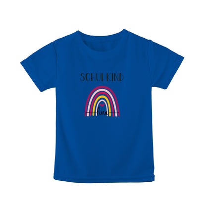 T-Shirt Kinder | Bio-Baumwolle | Schulkind | Regenbogen bunt