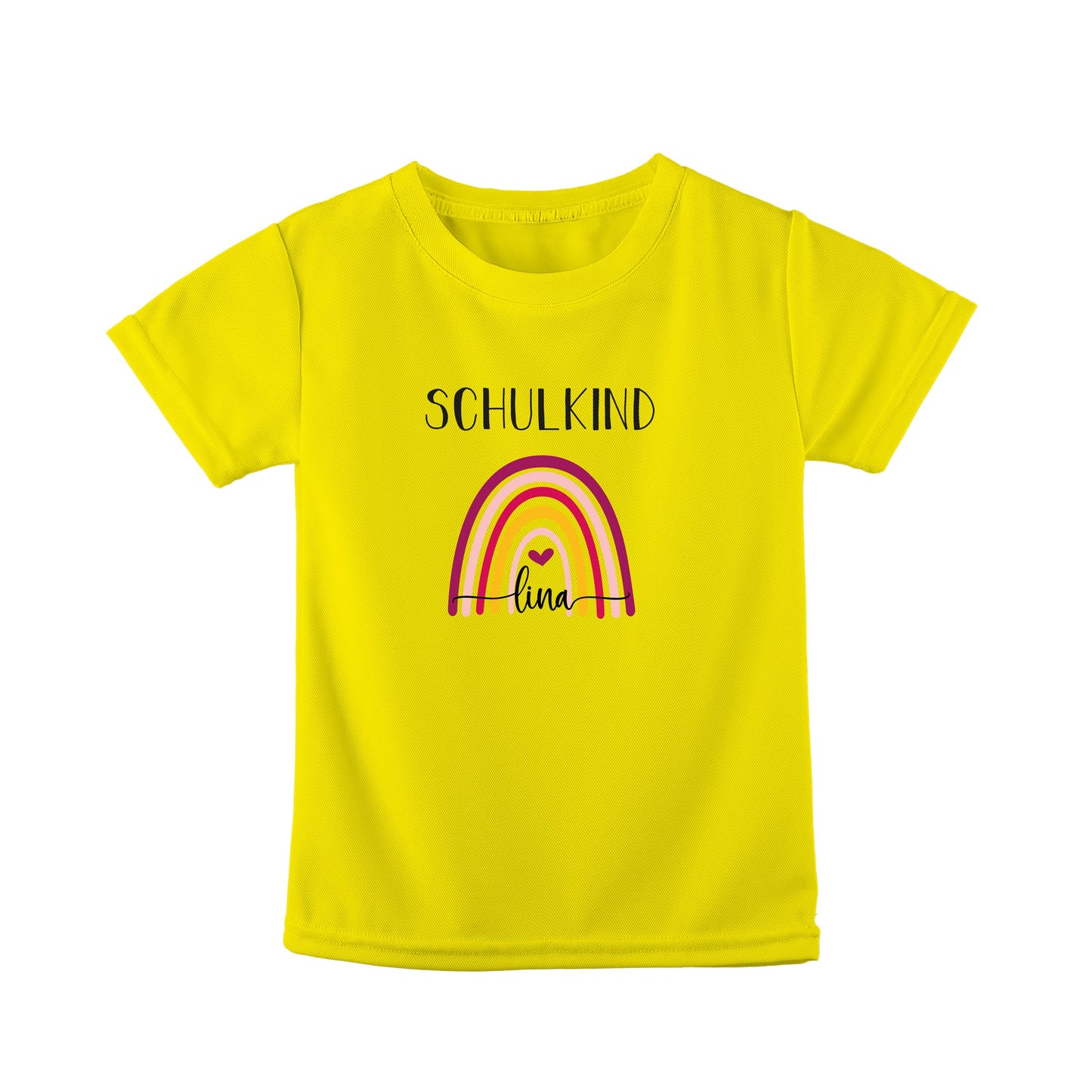 T-Shirt Kinder | Bio-Baumwolle | Schulkind | Regenbogen bunt