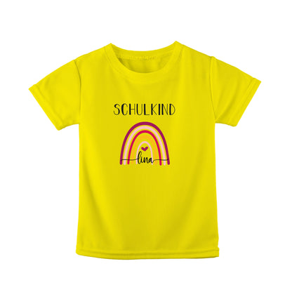 T-Shirt Kinder | Bio-Baumwolle | Schulkind | Regenbogen bunt