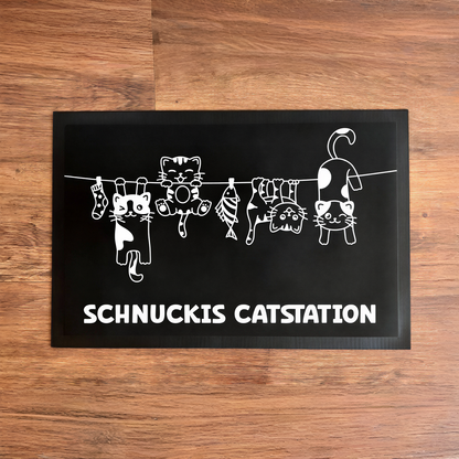 Napfunterlage mit Name | Catstation