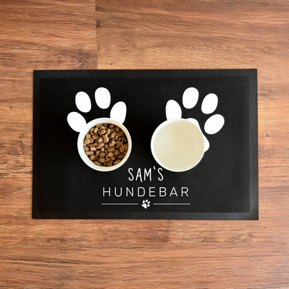 Napfunterlage mit Name | Hundebar