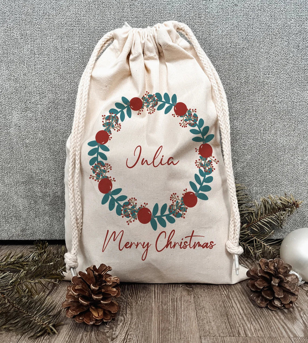 Nikolausbeutel Weihnachtssäckchen personalisiert mit Name - Motiv: 03 - verschenkich.de