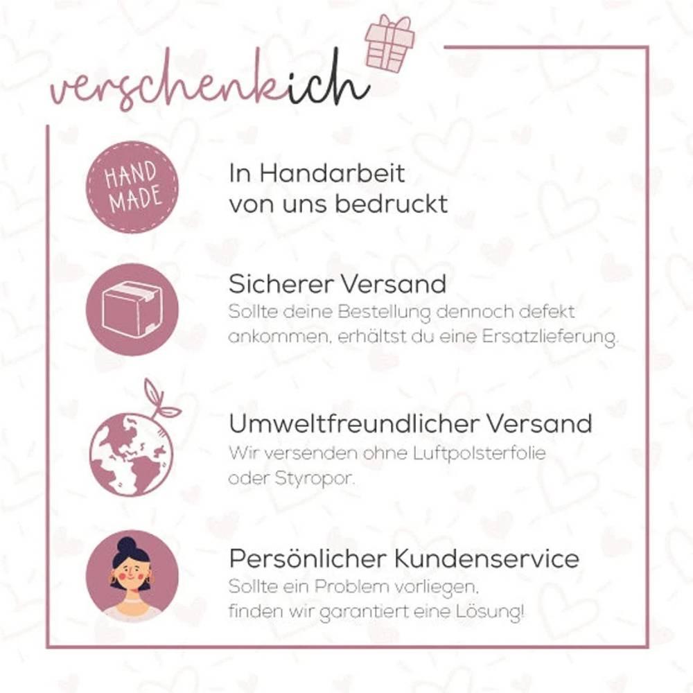 Personalisierte Schulkind-Tasche mit eigenen Namen oder Wunschname - Motiv: Schulkind Bunt - verschenkich.de