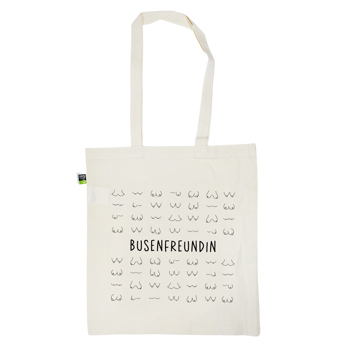 Stofftasche natur aus Bio- Baumwolle | Busenfreundin 2.0