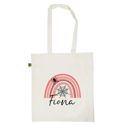 Stofftasche aus Bio- Baumwolle mit Namen | Halloween 2