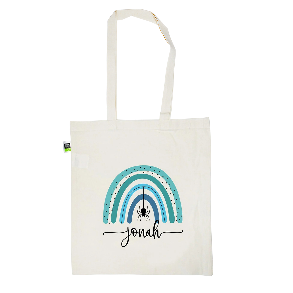 Stofftasche aus Bio- Baumwolle mit Namen | Halloween 3
