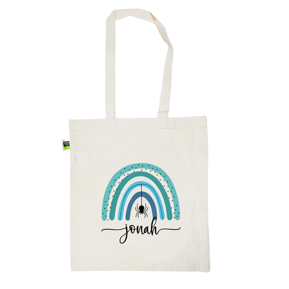 Stofftasche aus Bio- Baumwolle mit Namen | Halloween 3