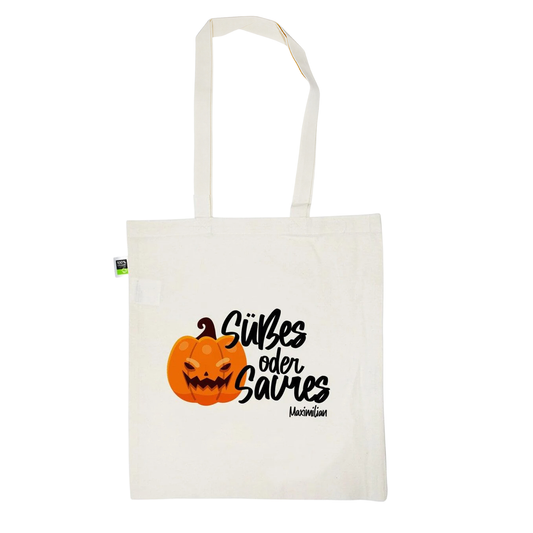 Stofftasche aus Bio- Baumwolle mit Namen | Süßes oder Saures