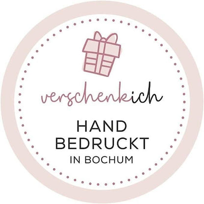 Personalisierte Stofftasche mit Wunschname - Motiv: Regenbogen Blau - verschenkich.de
