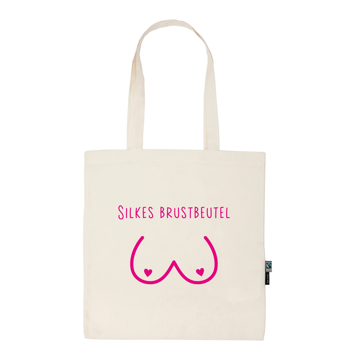 Stofftasche natur aus Bio- Baumwolle mit Name | Brustbeutel