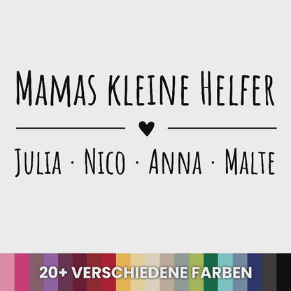 Schürze mit Kindernamen | Mamas kleine Helfer