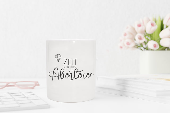 Spardose aus Keramik | Zeit für neue Abenteuer | Mitbringsel und aufmerksames Geschenk zum Geburtstag | Sparen für die nächste Reise - verschenkich.de