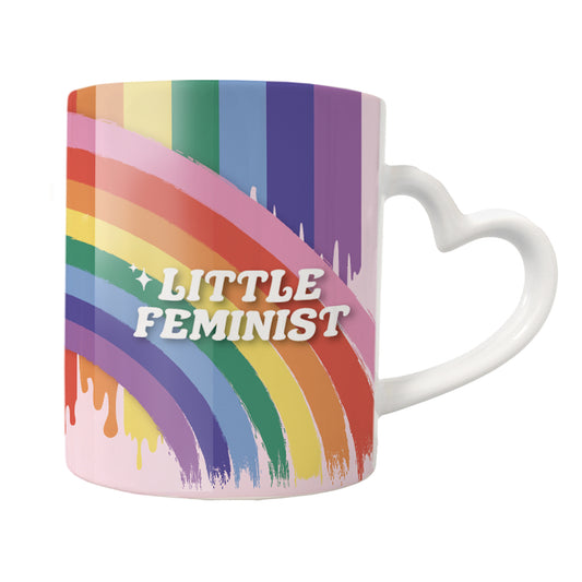 Keramik Herzhenkel Tasse | Little Feminist