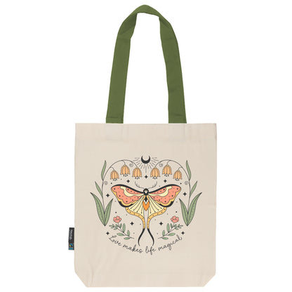 Twill Bag aus Bio- Baumwolle | Butterfly 4 | Love makes life magical - verschenkich.de