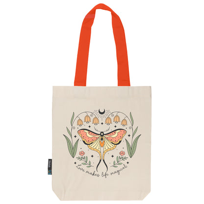 Twill Bag aus Bio- Baumwolle | Butterfly 4 | Love makes life magical - verschenkich.de