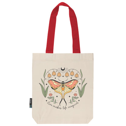 Twill Bag aus Bio- Baumwolle | Butterfly 4 | Love makes life magical - verschenkich.de