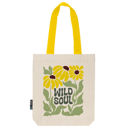 Twill Bag aus Bio- Baumwolle | Floral 1 | Wild Soul - verschenkich.de