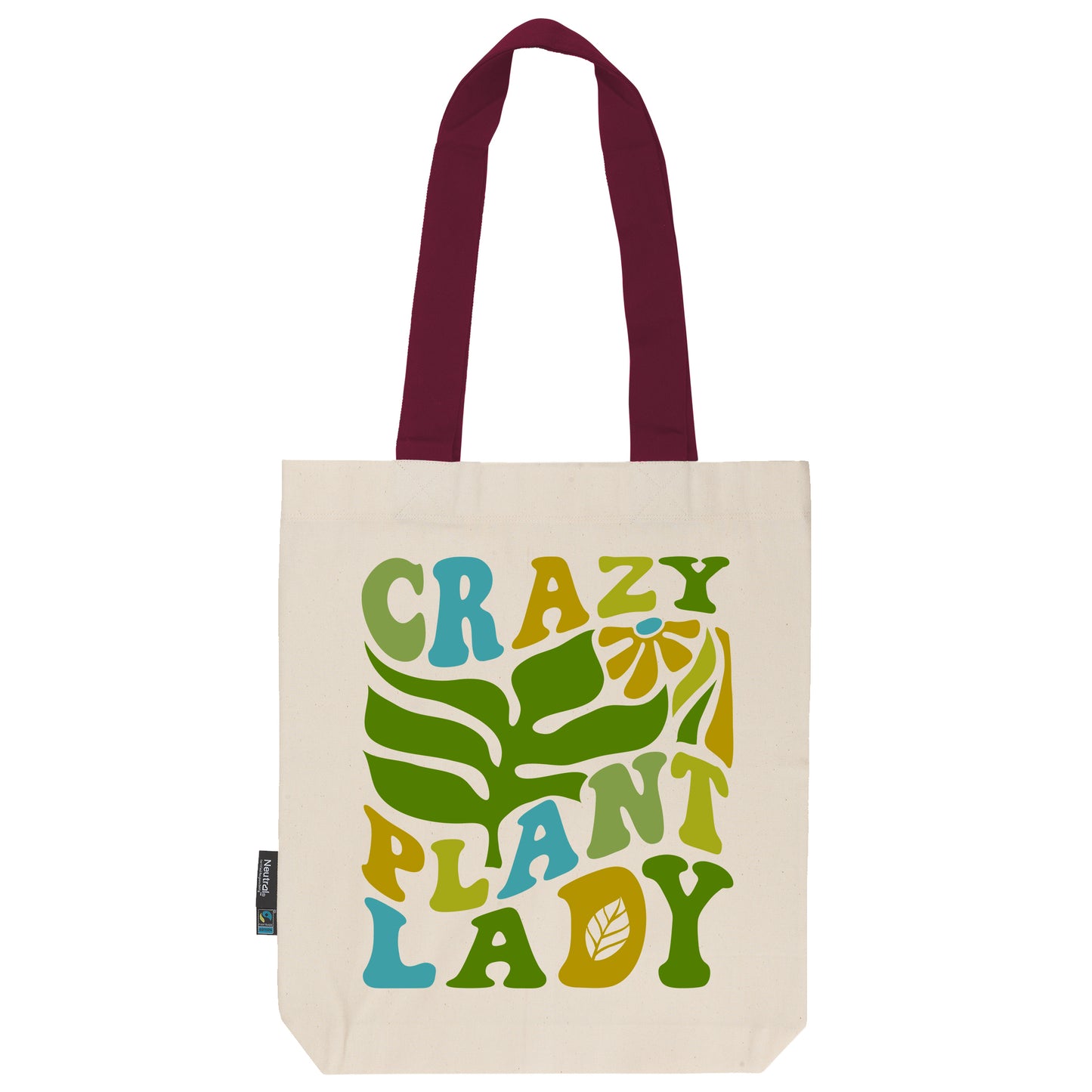 Twill Bag aus Bio- Baumwolle | Floral 12 | Crazy Plant Lady - verschenkich.de