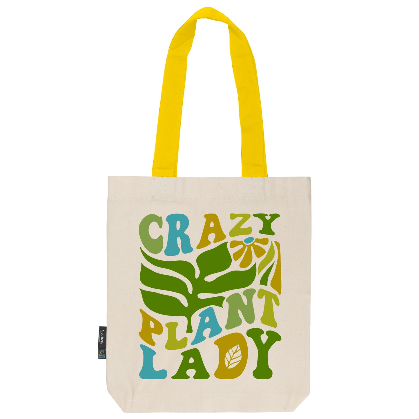 Twill Bag aus Bio- Baumwolle | Floral 12 | Crazy Plant Lady - verschenkich.de