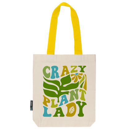 Twill Bag aus Bio- Baumwolle | Floral 12 | Crazy Plant Lady - verschenkich.de