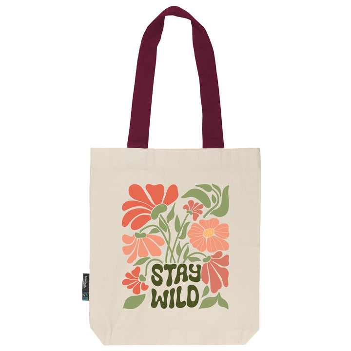 Twill Bag aus Bio- Baumwolle | Floral 2 | Stay Wild - verschenkich.de