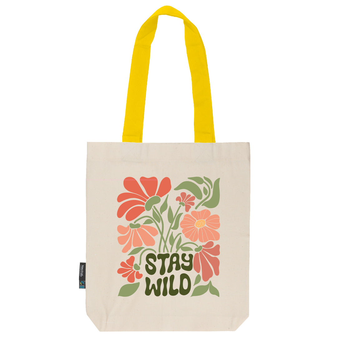 Twill Bag aus Bio- Baumwolle | Floral 2 | Stay Wild - verschenkich.de