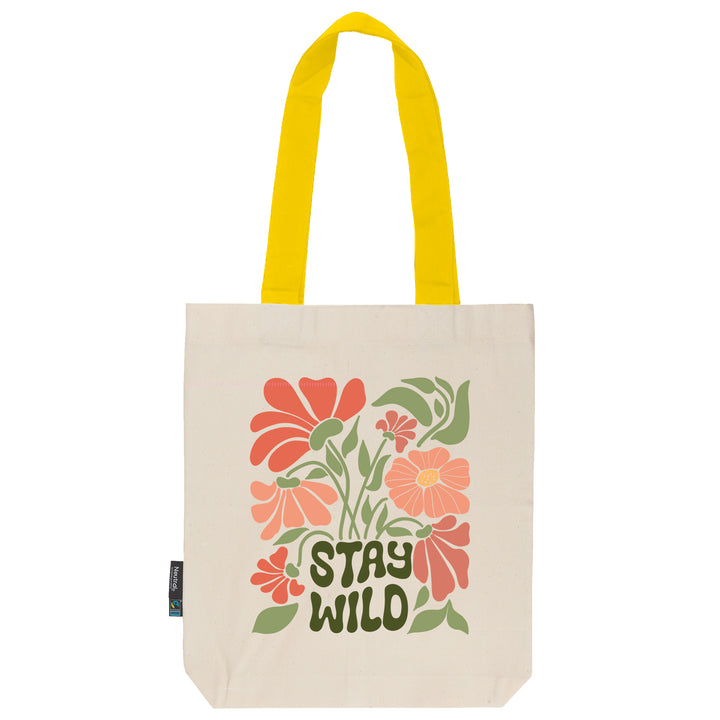 Twill Bag aus Bio- Baumwolle | Floral 2 | Stay Wild - verschenkich.de